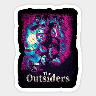 Ponyboys Perspective Embrace the Emotional Journey and Camaraderie of Outsiders' Characters Sticker